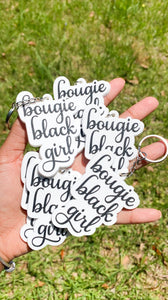 Bougie Black Girl Keychain